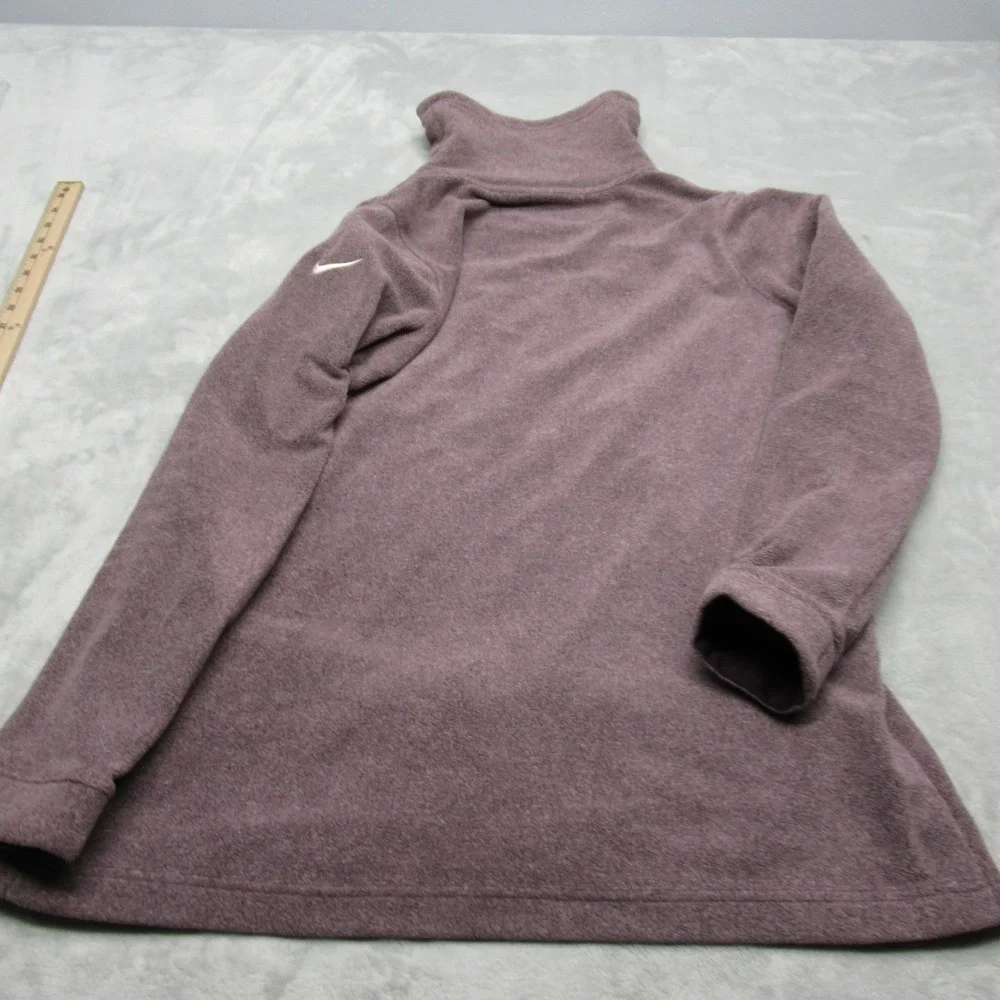 Nike Sweatshirt Womens XL‎ Purple Soft Dri-FIT Funnel Neck Soft Fleece Pullover